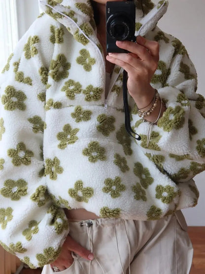Luna - Maglione donna con stampa floreale
